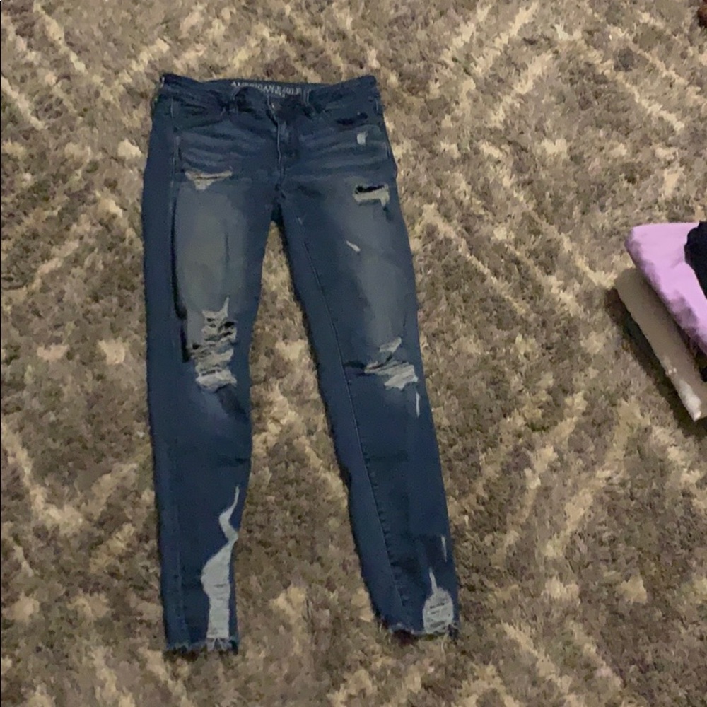 American eagle ripped jeans